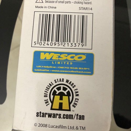 Star Wars USB Lightsaber Lamp new with blue light and rechargeable base
