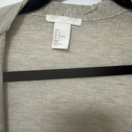 H&M beige cardigan large