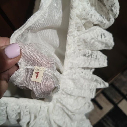Vintage teddy lingerie like new, white, Small