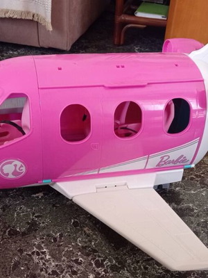 Barbie airplane, car and speedboat toy set