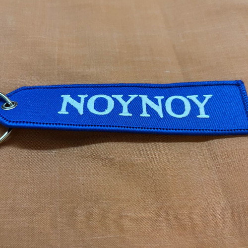 Nounou fabric keychain new, blue
