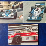 Formula 1 collectible postcards set like new, 3 pieces
