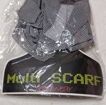 Multi scarf Polo grey checkered polyester new