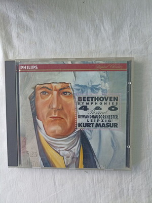 Beethoven Συμφωνίες 4 και 6 Kurt Masur CD καινούργιο, κλασική