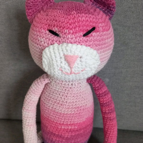 Murakami cat knitted toy new 42 cm