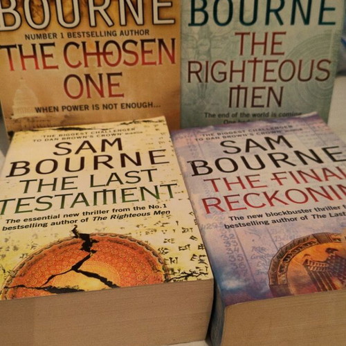 Set 4 Thriller Books - Sam Bourne (English) - Like New