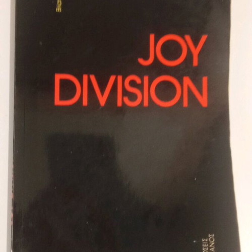 Joy Division book used with lines on cover