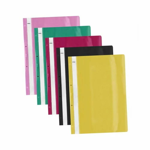 Plastic sleeve with spine A4 31x23 cm new, assorted colors