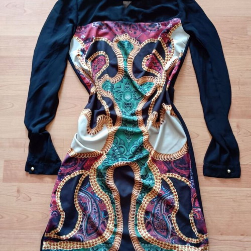 Italian branded dress, colorful