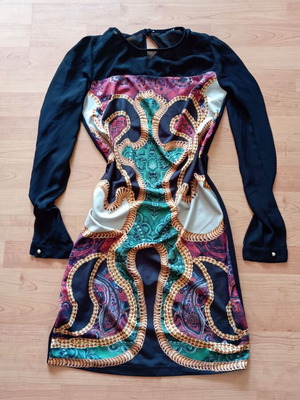Italian branded dress, colorful