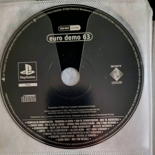 Playstation 1 demo used, pack of 10 Euro