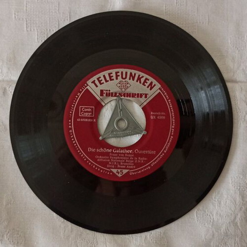 Pack of 9 authentic 45 RPM vinyl records classical music used