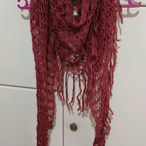 Handmade scarf new, color dusty apple