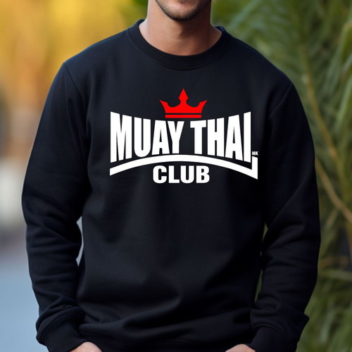 Muay Thai Club Black Sports Sweatshirt New