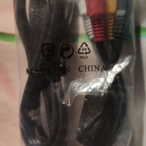 AV Mini USB to 3 RCA Cable sealed, new