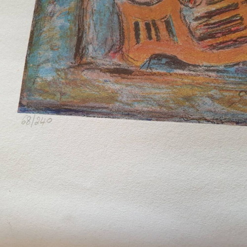 Aristide Patsoglou lithograph used, numbered and signed