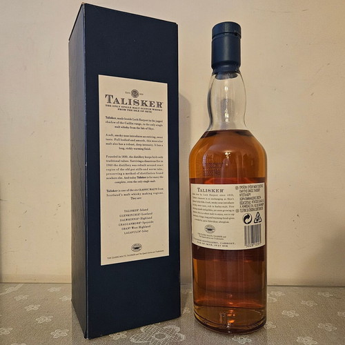 Talisker 10yo Single Malt Scotch whisky old with quite old label