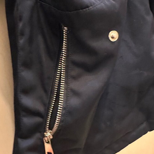 Zara jacket used, black, size M with fur lining