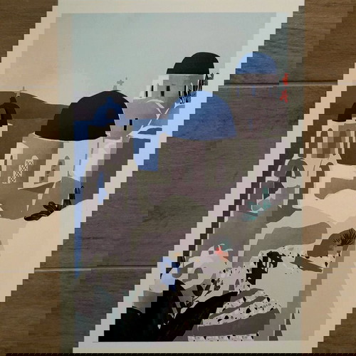 Πίνακας Α4 (20x30) από pvc 3mm για διακόσμηση τοίχου Σαντορίνη καινούργιο