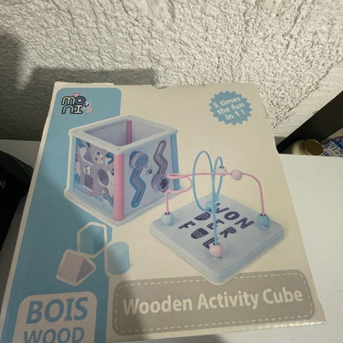 Wooden educational cube new