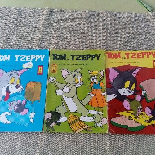 Tom and Zeffry pack of three used comic magazines 1980