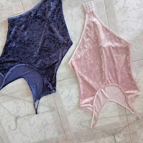 Women's body suits like new, size small, pink and purple