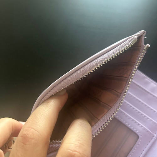 Doca Stella wallet like new, lilac medium size 14x10 cm