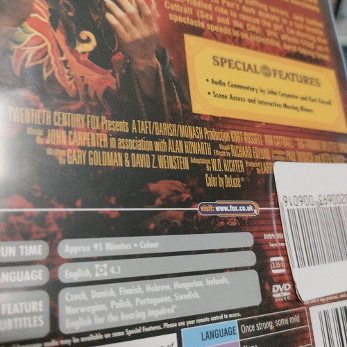 Big Trouble in Little China DVD, John Carpenter classic