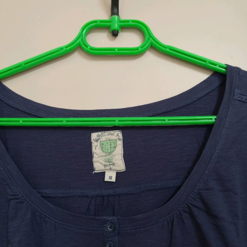 Blue summer top Mantaray like new, size 18 UK