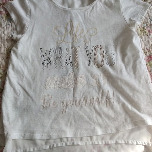Mayoral short-sleeve shirt cream, like new, size 158 cm, age 14