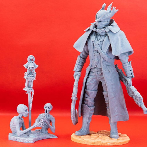 Bloodborne 3D printed figure unpainted made to order