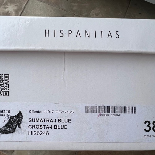 Hispanitas women's shoes used, blue, size 38, heels