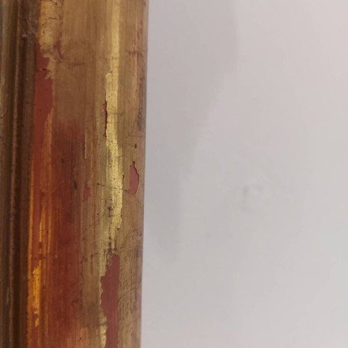 Antique mirror with authentic gold leaf, like new