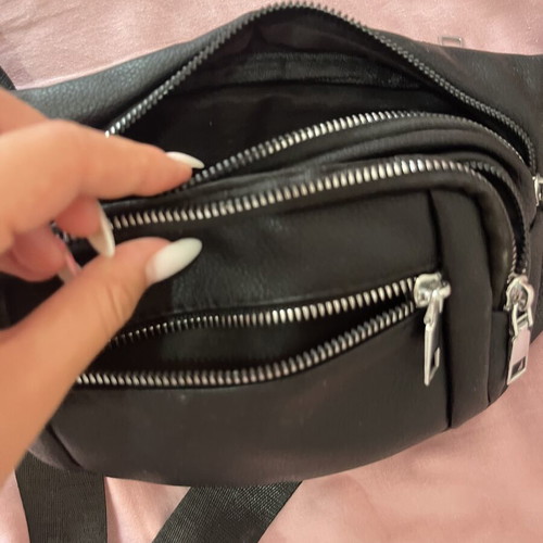 Black waist bag