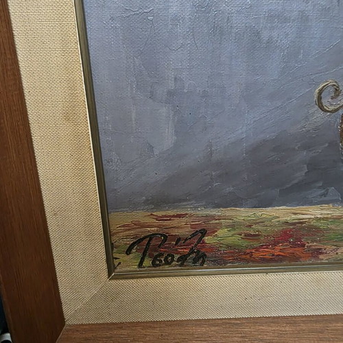 Painting beautiful vintage bouquet like new
