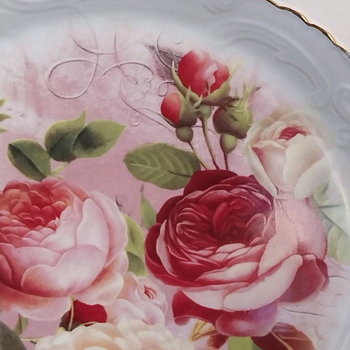SNT Home serving platter, dishwasher safe, floral design