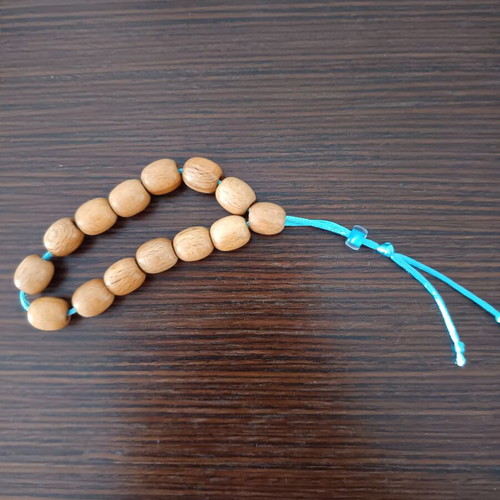 Handmade Begleri Worry Beads from Natural Beech Wood, 13+1 Beads