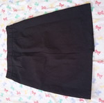 Black high-waisted skirt new, classic with slit and pockets