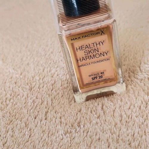 Max Factor Healthy Skin Harmony Miracle Foundation SPF20 80 Bronze 30ml new