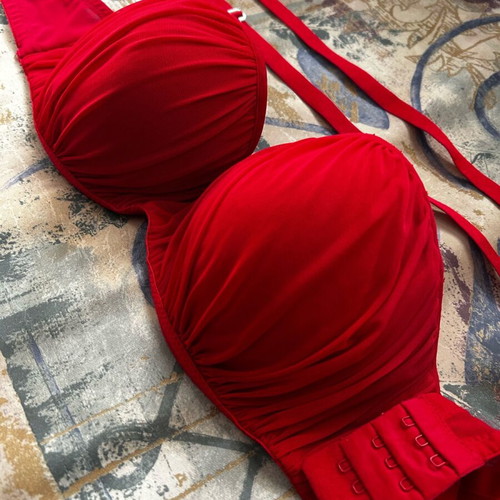 Bra 75D red with padding H&M used