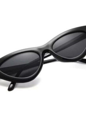 Retro cat eyes sunglasses black new
