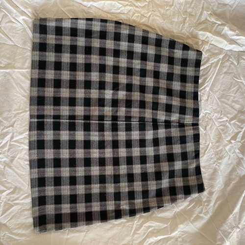 Mini skirt used Pull & Bear size M 38 10 black with pockets and front zipper