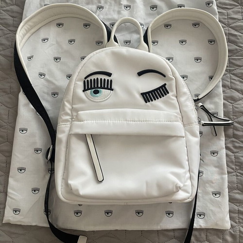 Chiara Ferragni Flirting Backpack like new, white