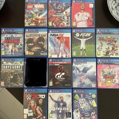 PlayStation 4 Pro 500GB console with 15 games used
