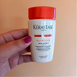 Kerastase Nutritive Bain Satin 2 Σαμπουάν Αναδόμησης/Θρέψης για Ξηρά Μαλλιά 80ml