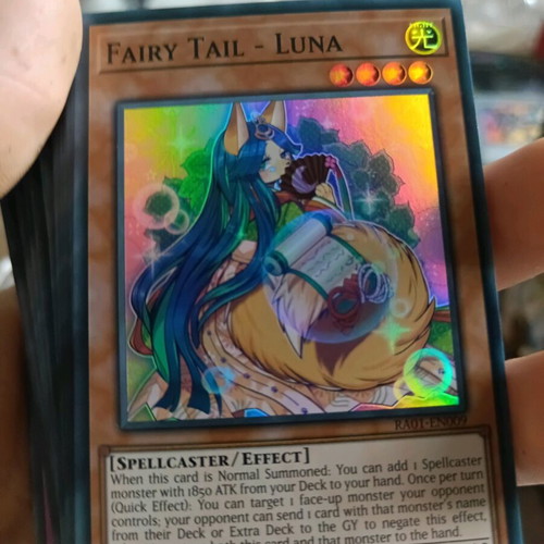 Yu-Gi-Oh Fairy Tail Luna V.1 Super Rare card like new