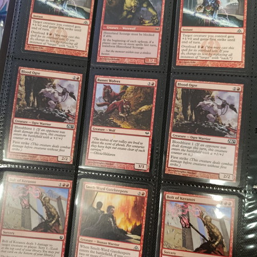 Magic the Gathering Journey into Nyx 2013 card album with 380 cards