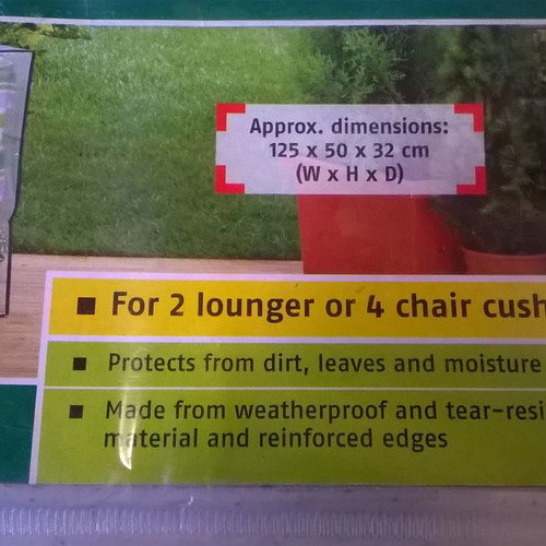 Storage bags for cushions new, set of 2 pieces