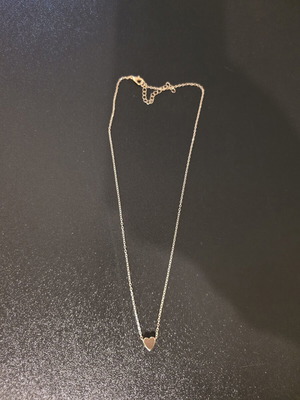 Gold necklace heart new