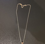 Gold necklace heart new